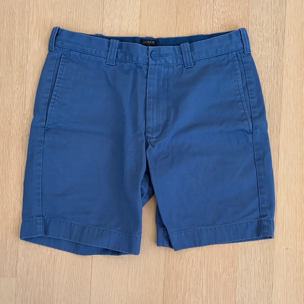 J. Crew Men's Classic Blue Flat Front Shorts